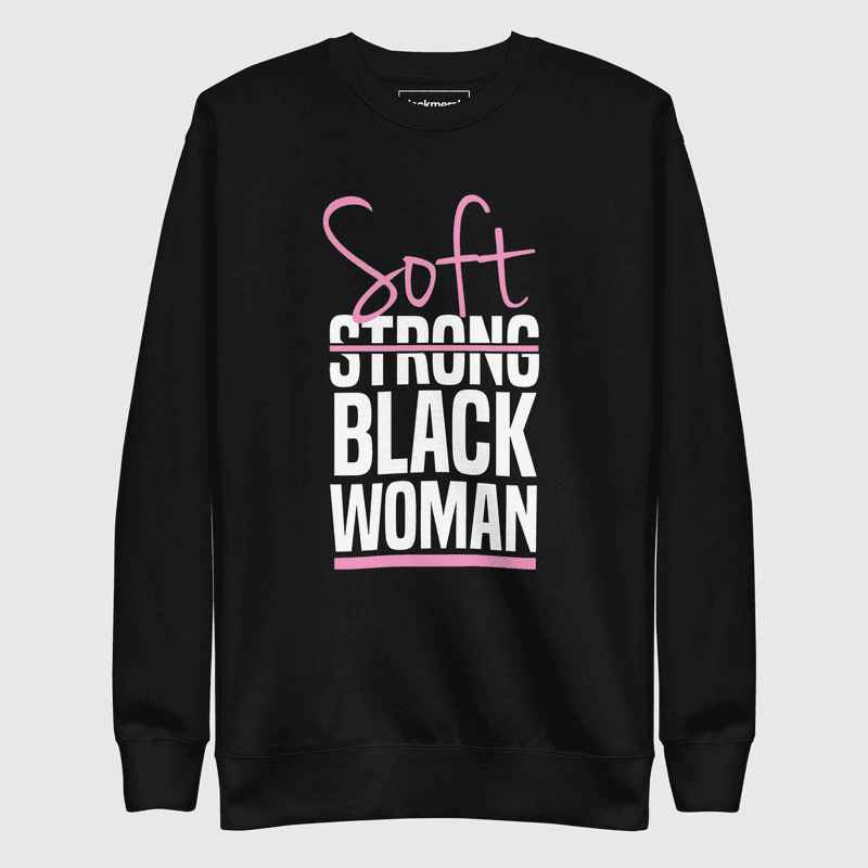 Soft Black Woman Sweatshirt — view 1